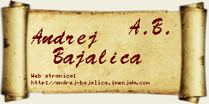 Andrej Bajalica vizit kartica
